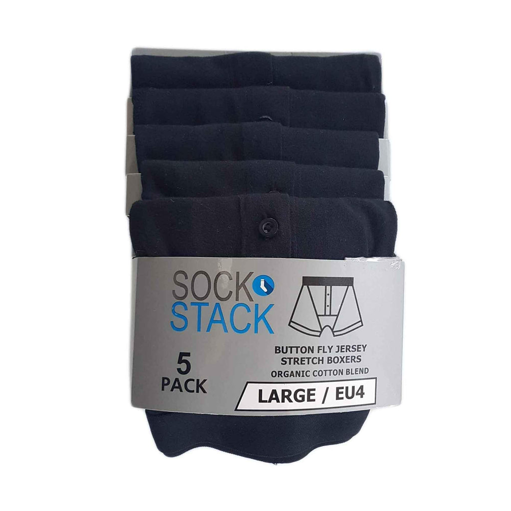 pack-of-5-men-s-cotton-boxer-shorts-button-fly-breathable-stretchy-classic-trunks-premium-comfort-everyday-wear-gym-sports-sock-stack-boxer-shorts-1184879490 - Bobobiy