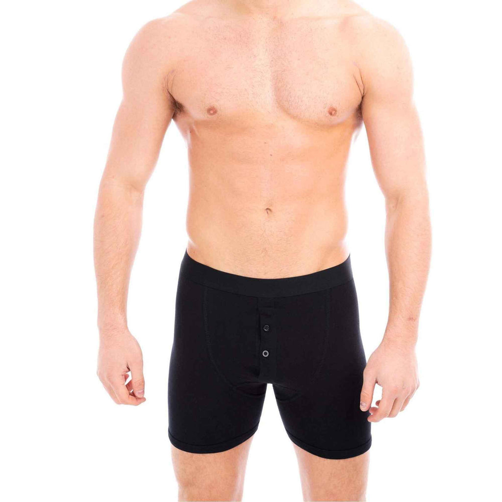 pack-of-5-men-s-cotton-boxer-shorts-button-fly-breathable-stretchy-classic-trunks-premium-comfort-everyday-wear-gym-sports-sock-stack-boxer-shorts-1184879493 - Bobobiy