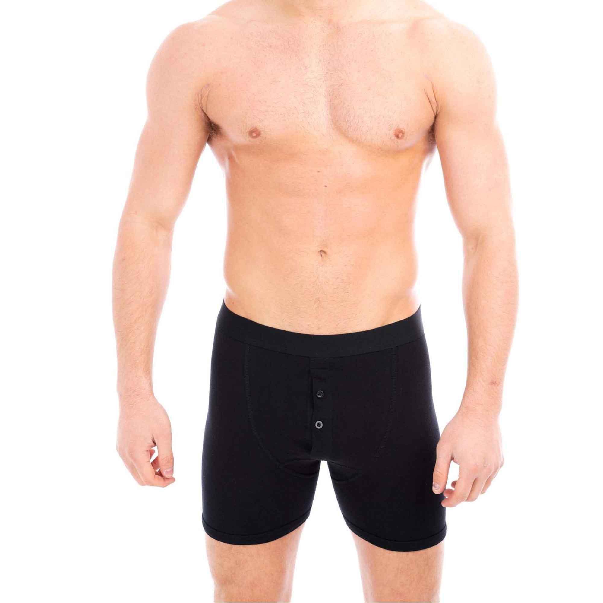 pack-of-5-men-s-cotton-boxer-shorts-button-fly-breathable-stretchy-classic-trunks-premium-comfort-everyday-wear-gym-sports-sock-stack-boxer-shorts-1184879493 - Bobobiy