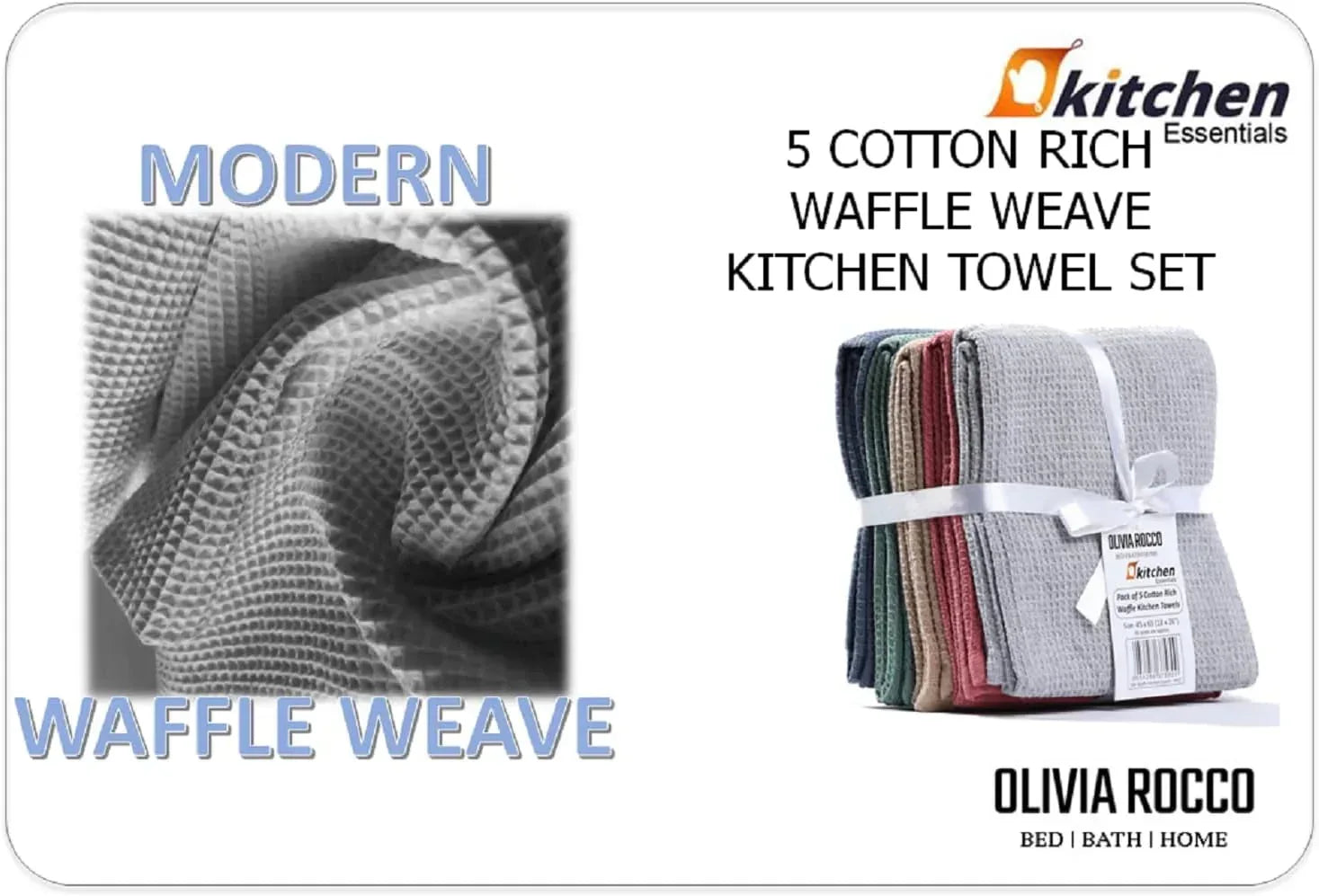 pack-of-5-ultra-absorbent-waffle-kitchen-tea-towels-high-quality-soft-cotton-assorted-colours-durable-for-home-and-catering-use-by-olivia-rocco-assorted-tea-towel-974645862 - Bobobiy