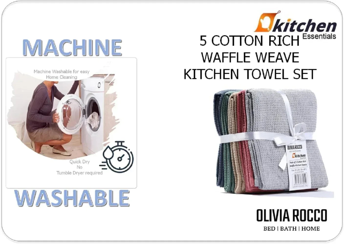 pack-of-5-ultra-absorbent-waffle-kitchen-tea-towels-high-quality-soft-cotton-assorted-colours-durable-for-home-and-catering-use-by-olivia-rocco-assorted-tea-towel-974645871 - Bobobiy