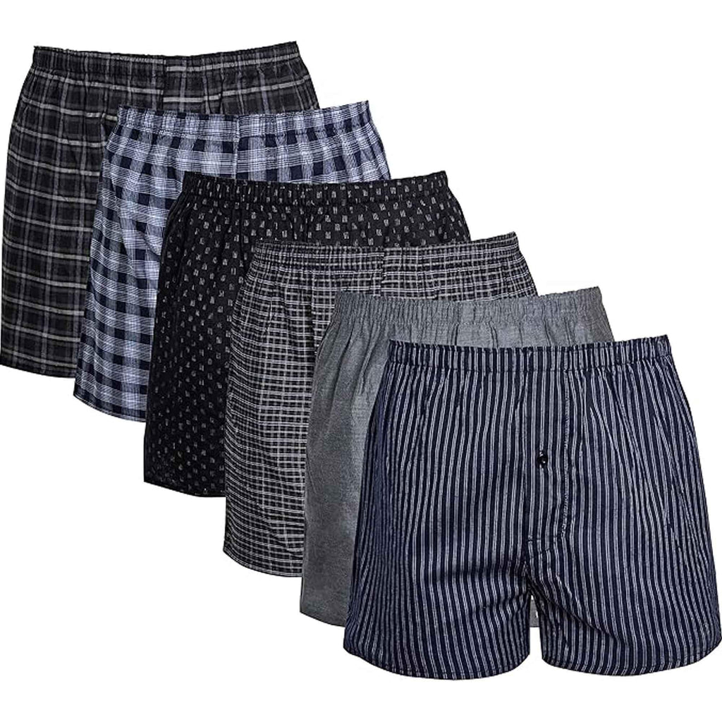 pack-of-6-kids-loose-fit-woven-boxers-durable-cotton-blend-with-elastic-waistband-sizes-5-13-years-ideal-for-school-sports-kb01-by-sock-stack-assorted-5-6-years-boxer-shorts-118084732 - Bobobiy