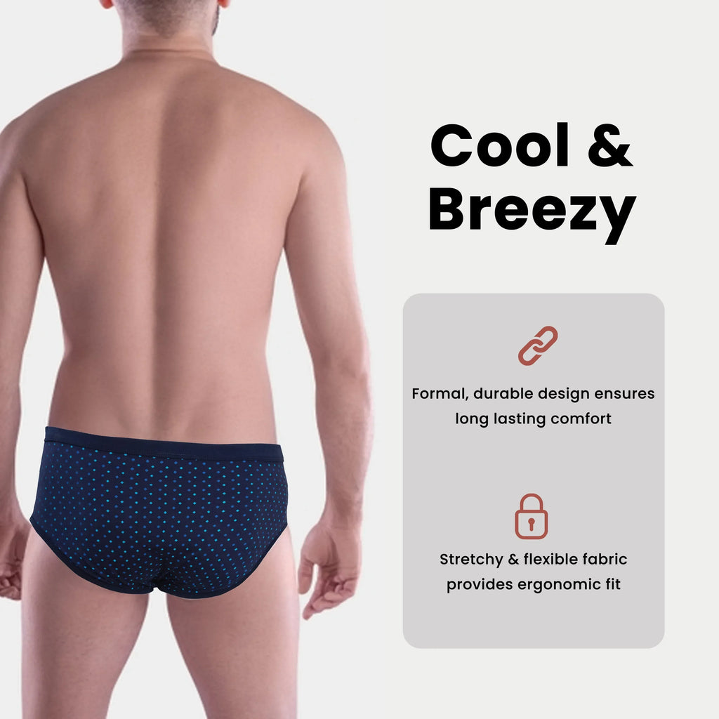 pack-of-6-men-s-printed-cotton-blend-briefs-classic-fit-underwear-with-elastic-waistband-plain-dot-stripe-designs-by-sock-stack-brief-1177111234 - Bobobiy