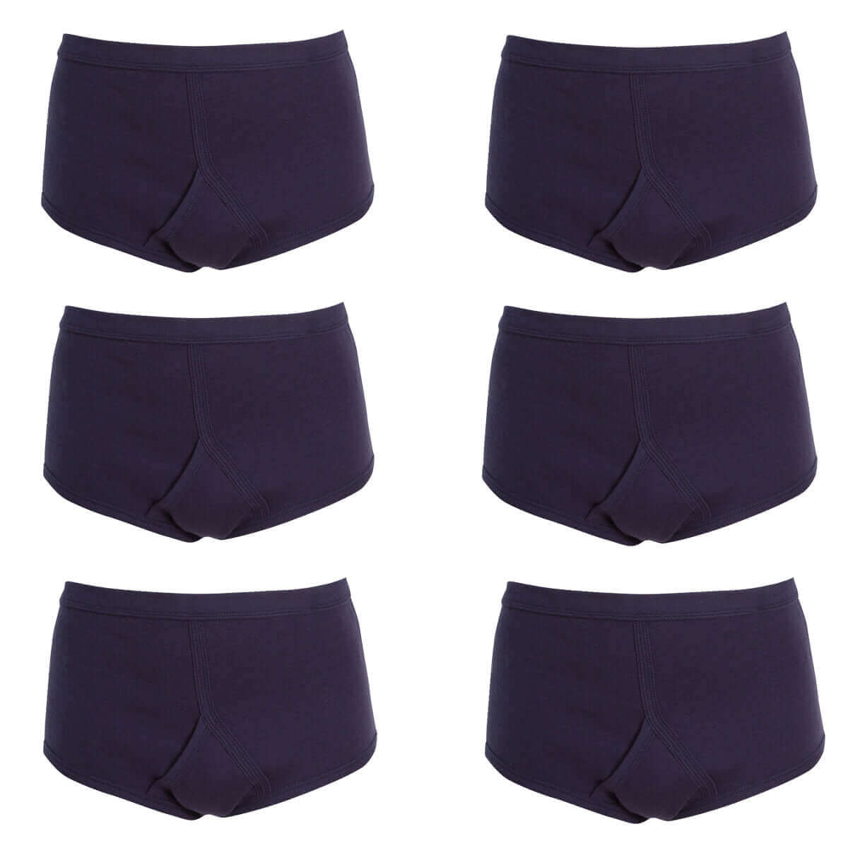 Pack of 6 Mens Cotton Y Front Underpants Breathable Sports and Everyday Wear Various Sizes and Colours Moisture Wicking Comfort