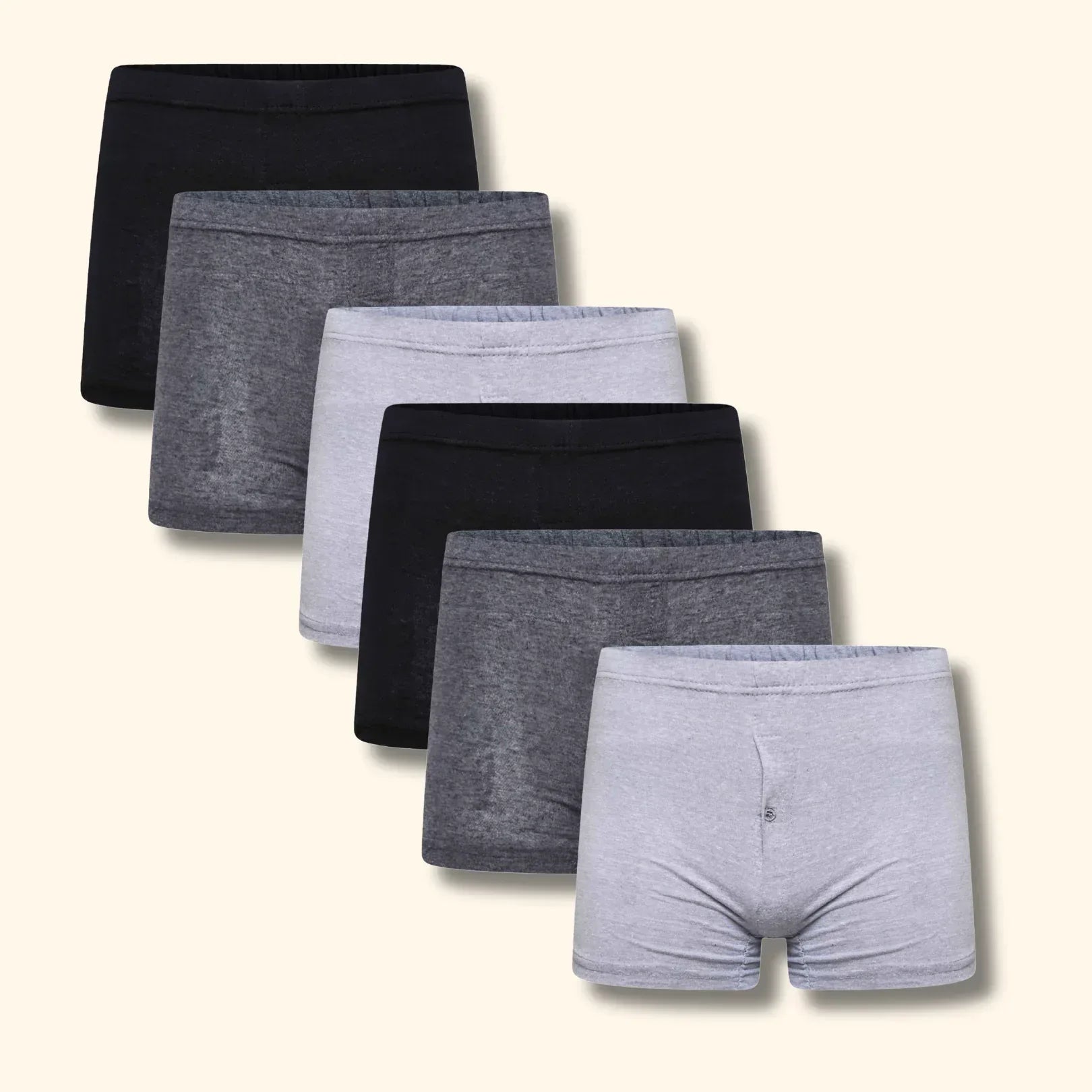 pack-of-6-mens-jersey-boxer-shorts-cotton-rich-classic-fit-breathable-button-fly-design-men-boxers-underwear-by-sock-stack-dark-assorted-s-boxer-shorts-1182618820 - Bobobiy