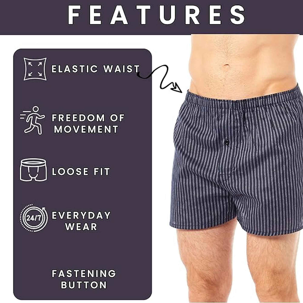 pack-of-6-mens-loose-fit-woven-boxers-with-comfort-waistband-in-soft-cotton-blend-multiple-sizes-and-colors-breathable-durable-mb01-by-sock-stack-boxer-shorts-1181650069 - Bobobiy