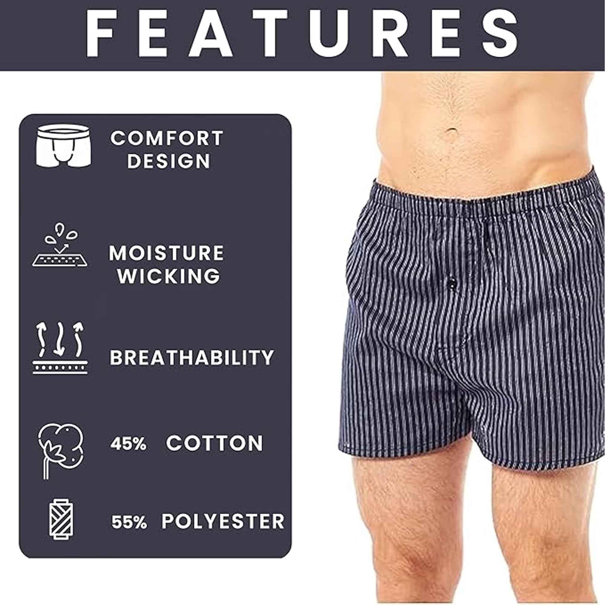 pack-of-6-mens-loose-fit-woven-boxers-with-comfort-waistband-in-soft-cotton-blend-multiple-sizes-and-colors-breathable-durable-mb01-by-sock-stack-boxer-shorts-1181650070 - Bobobiy