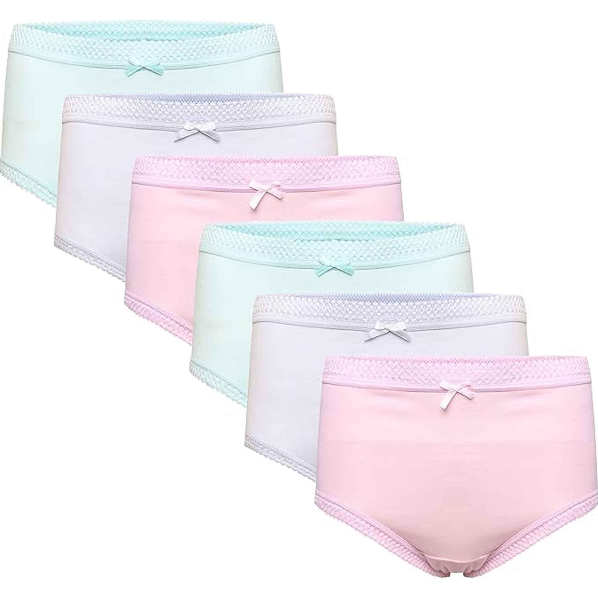 pack-of-6-women-s-100-cotton-super-soft-maxi-briefs-full-coverage-breathable-everyday-underwear-assorted-colors-regular-plus-sizes-by-sock-stack-pastel-10-12-underwear-1184863574 - Bobobiy
