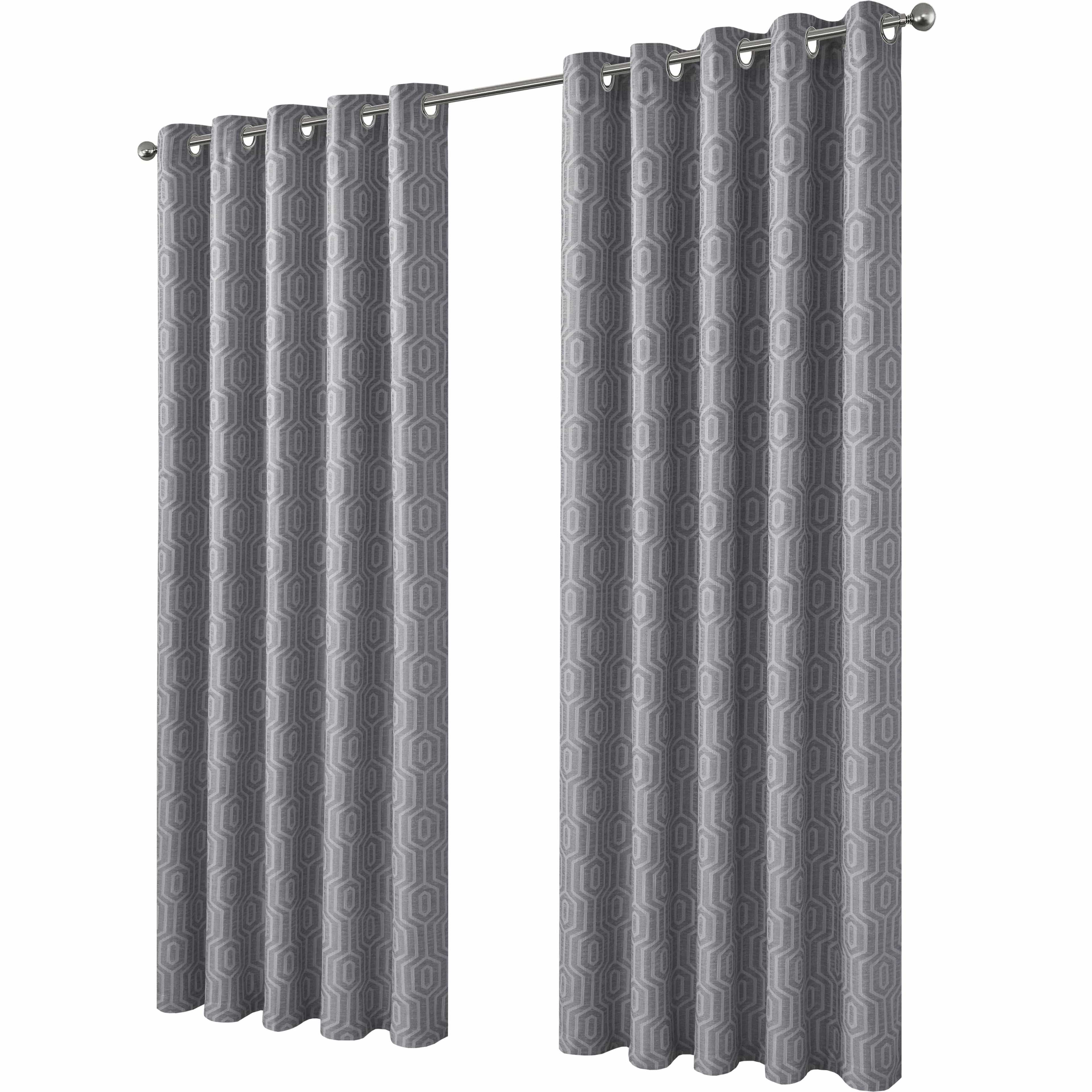 Paris Eyelet Jacquard Curtains Grey Geometric Pattern Thermal Insulated Light Blocking for Bedroom Lounge