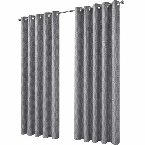 paris-eyelet-jacquard-curtains-grey-geometric-pattern-thermal-insulated-light-blocking-for-bedroom-lounge-by-olivia-rocco-66-width-x-72-drop-grey-curtain-1160973754 - Bobobiy