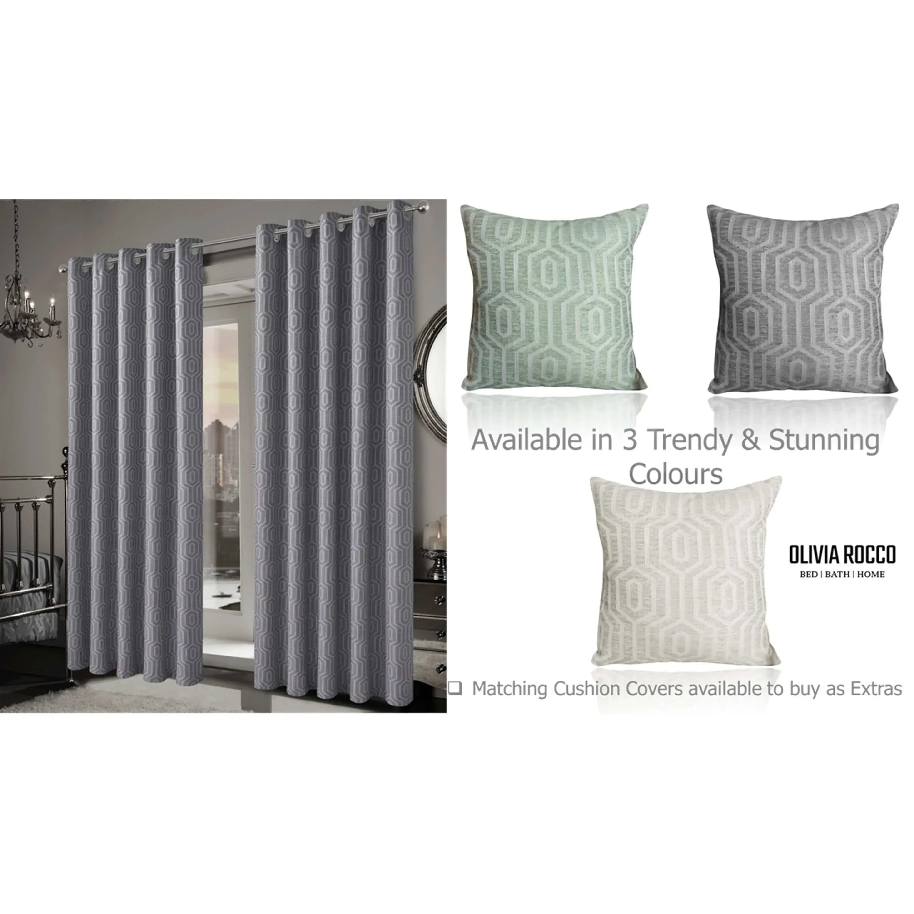 paris-eyelet-jacquard-curtains-grey-geometric-pattern-thermal-insulated-light-blocking-for-bedroom-lounge-by-olivia-rocco-curtain-1160973756 - Bobobiy