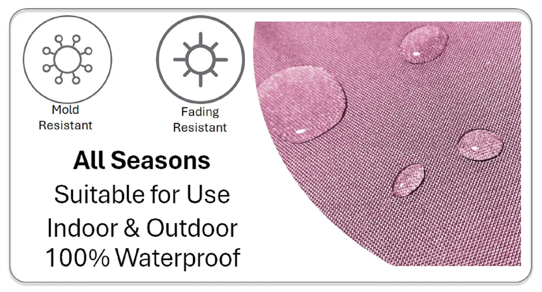 Peacock Waterproof Design Cushions for Patios Gardens and Living Rooms with High-Quality Hollow-Fibre Fill