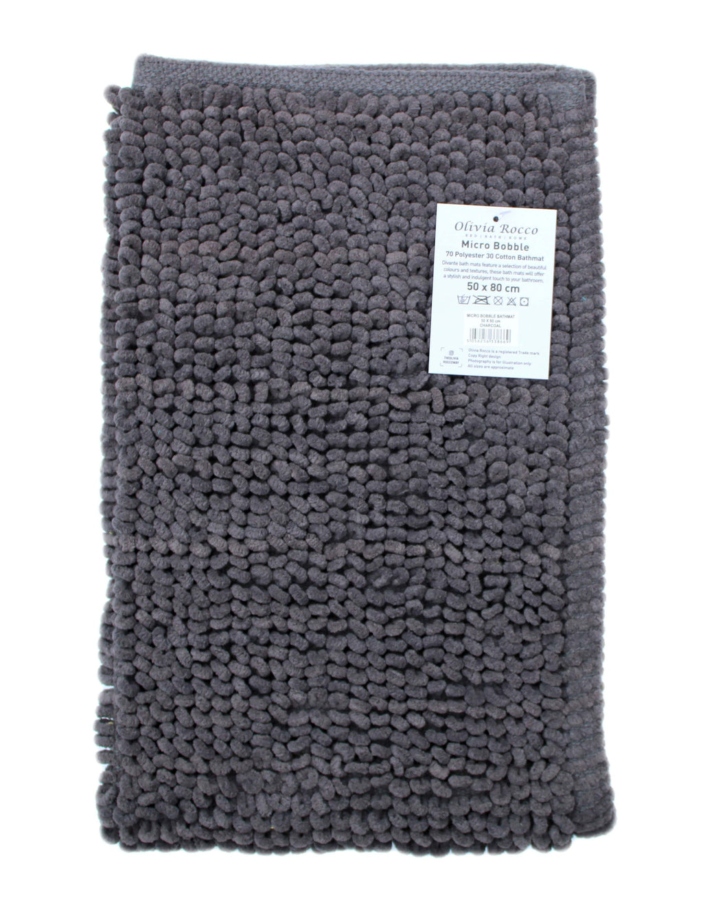 Pebbles Micro Bobble Eco-Friendly Pure Indian Cotton Hand-Woven Bath Mat with Knitted Design for Comfort and Durability