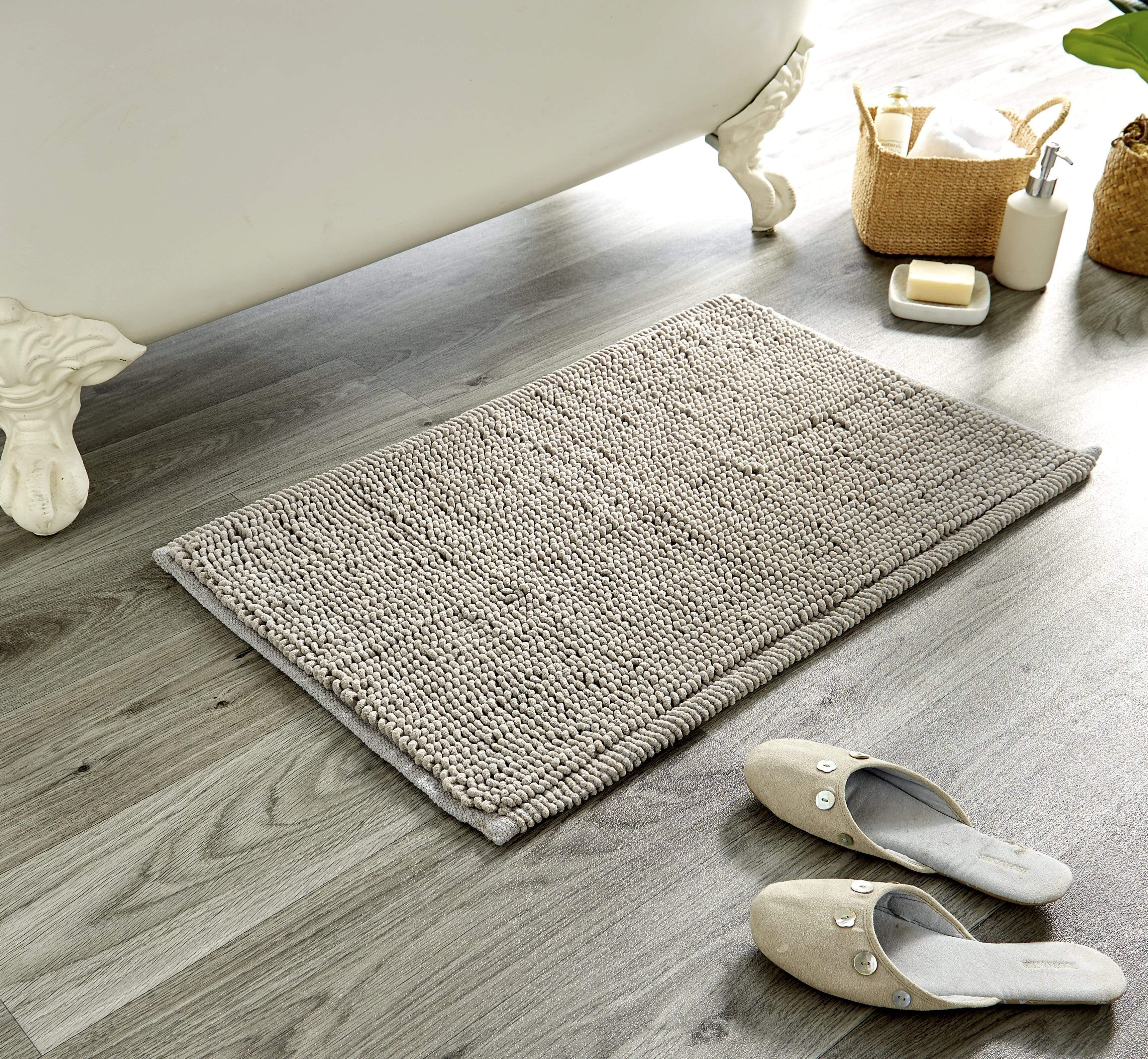 Pebbles Micro Bobble Eco-Friendly Pure Indian Cotton Hand-Woven Bath Mat with Knitted Design for Comfort and Durability