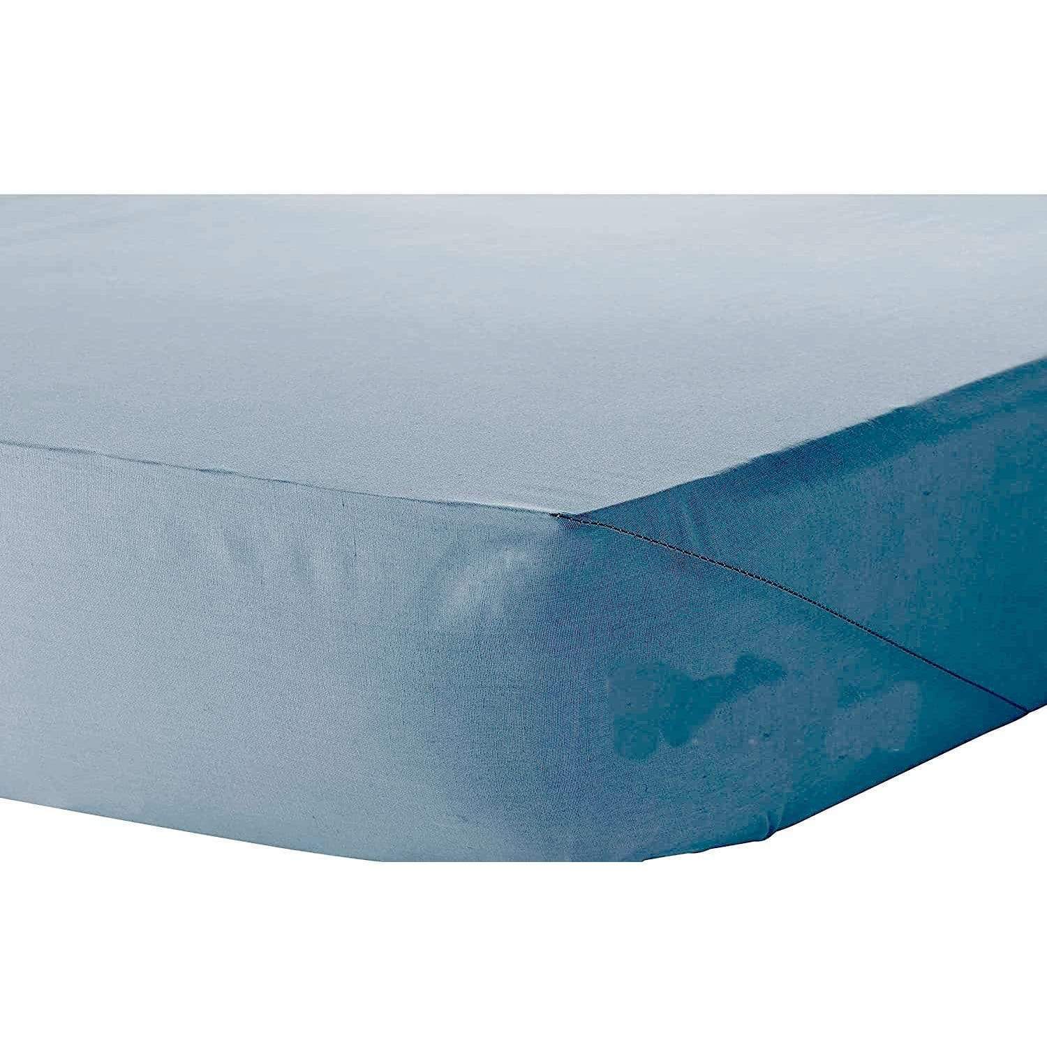 Percale Super Soft Fitted Sheet 180 TC Indus Valley Cotton Linen Durable Comfortable Bedding Multiple Sizes and Colours