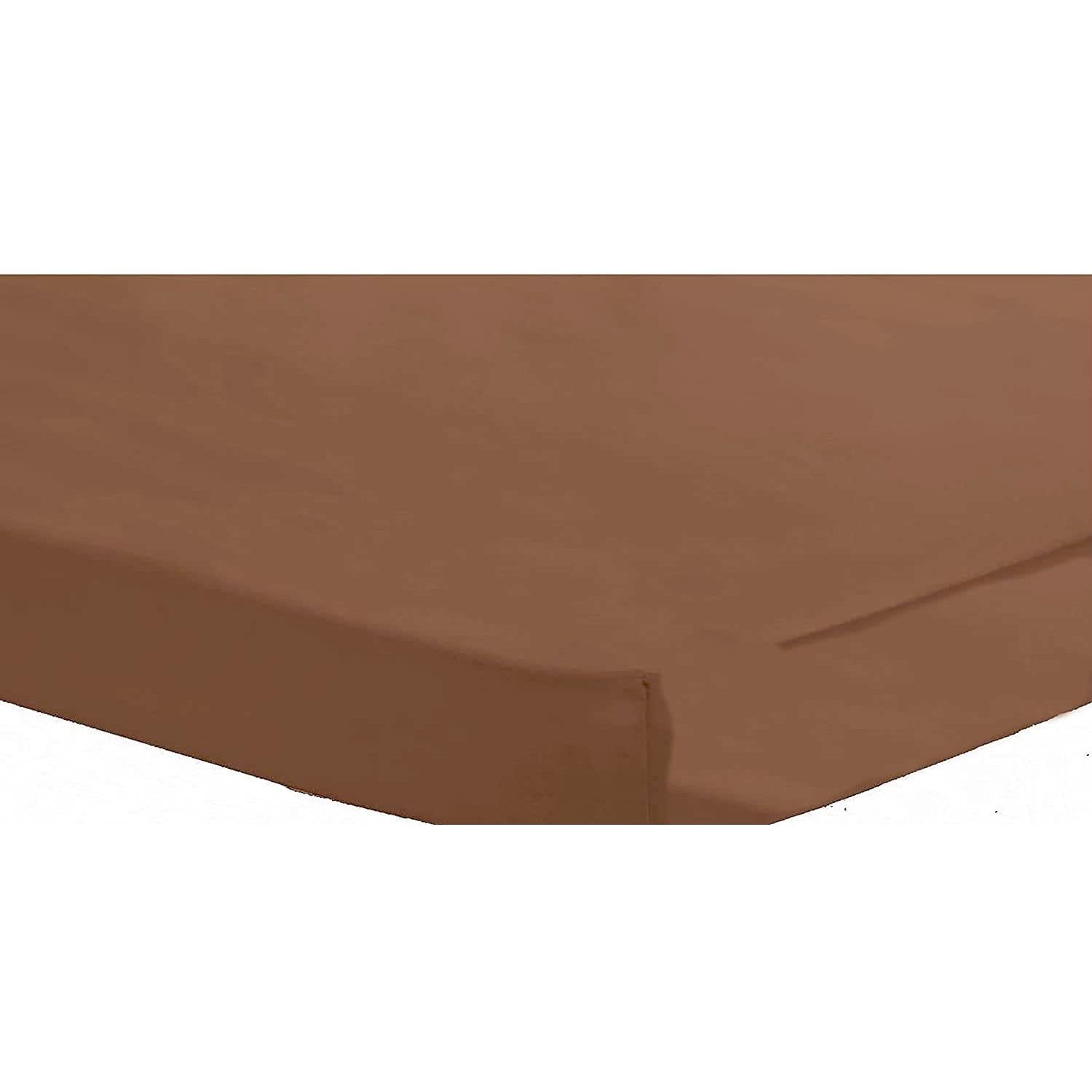 Percale Super Soft Fitted Sheet 180 TC Indus Valley Cotton Linen Durable Comfortable Bedding Multiple Sizes and Colours