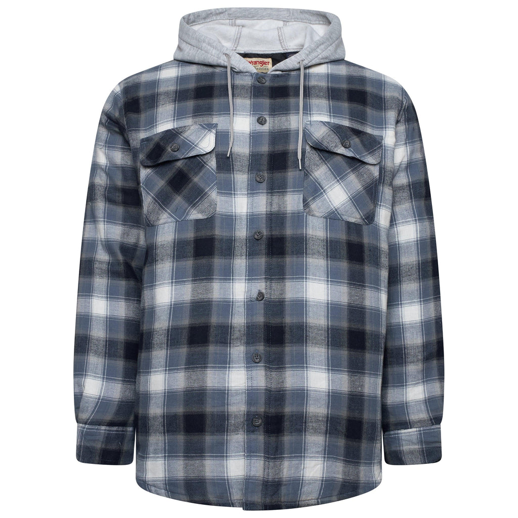 Wrangler Padded Hooded Shirt Jacket