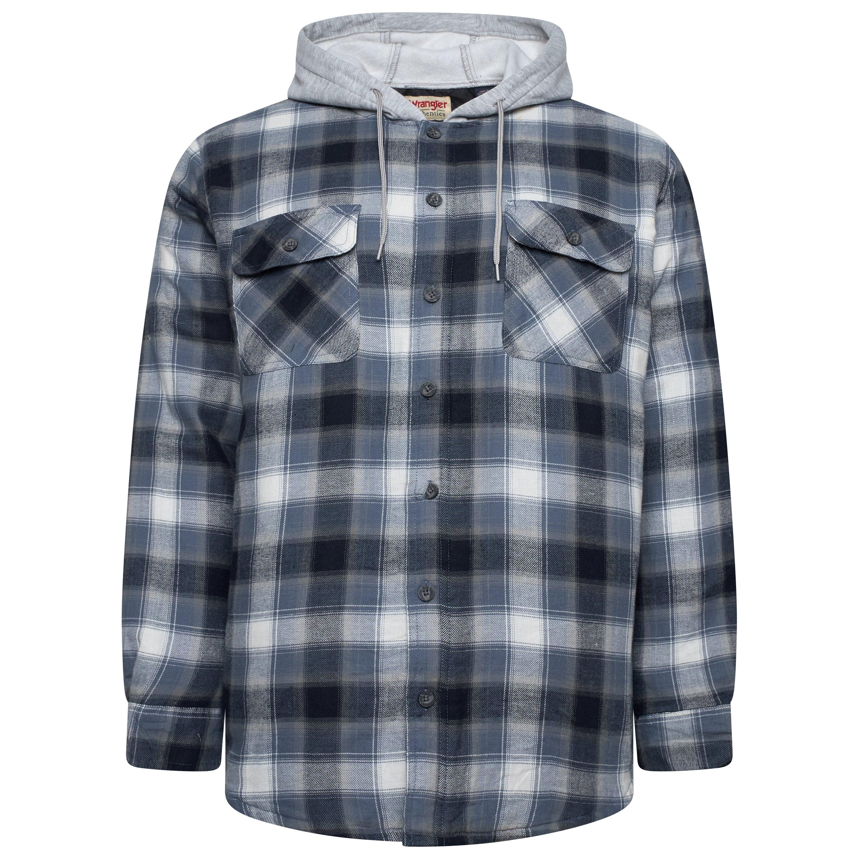 Wrangler Padded Hooded Shirt Jacket