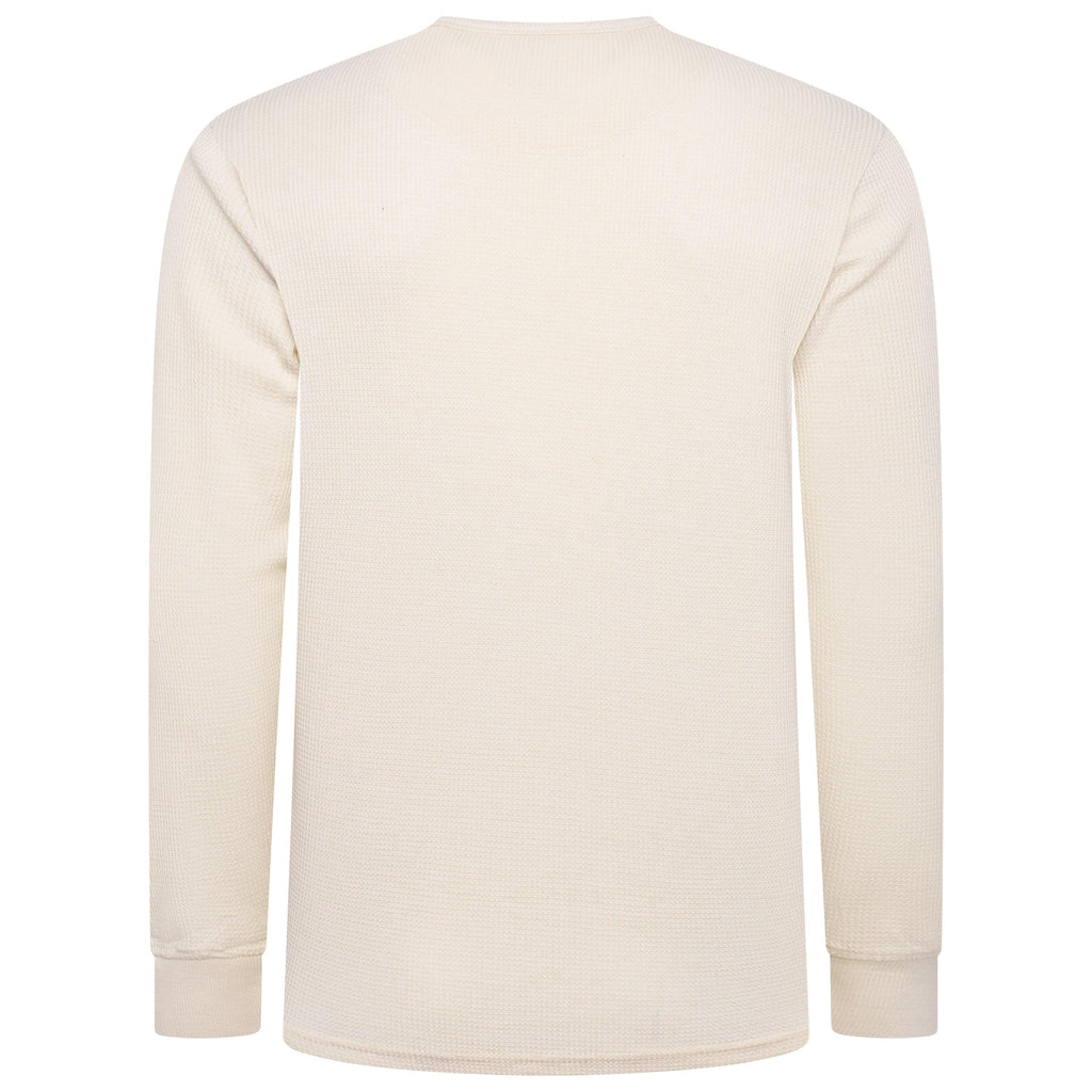 One Brand Crew Neck Waffle Knit T-Shirt