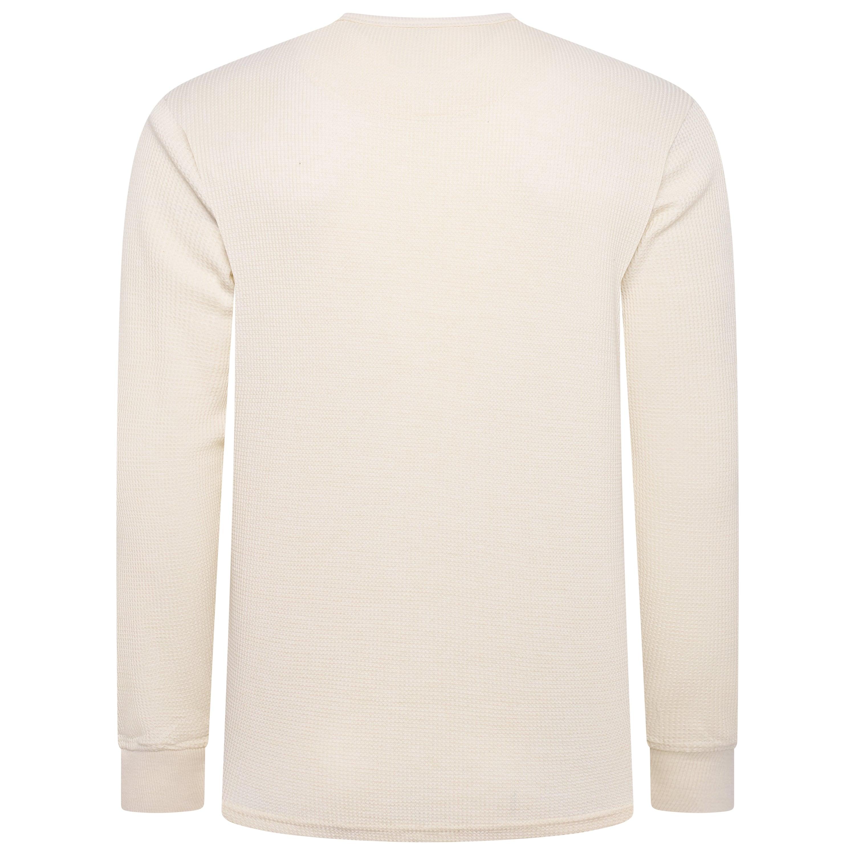 One Brand Crew Neck Waffle Knit T-Shirt
