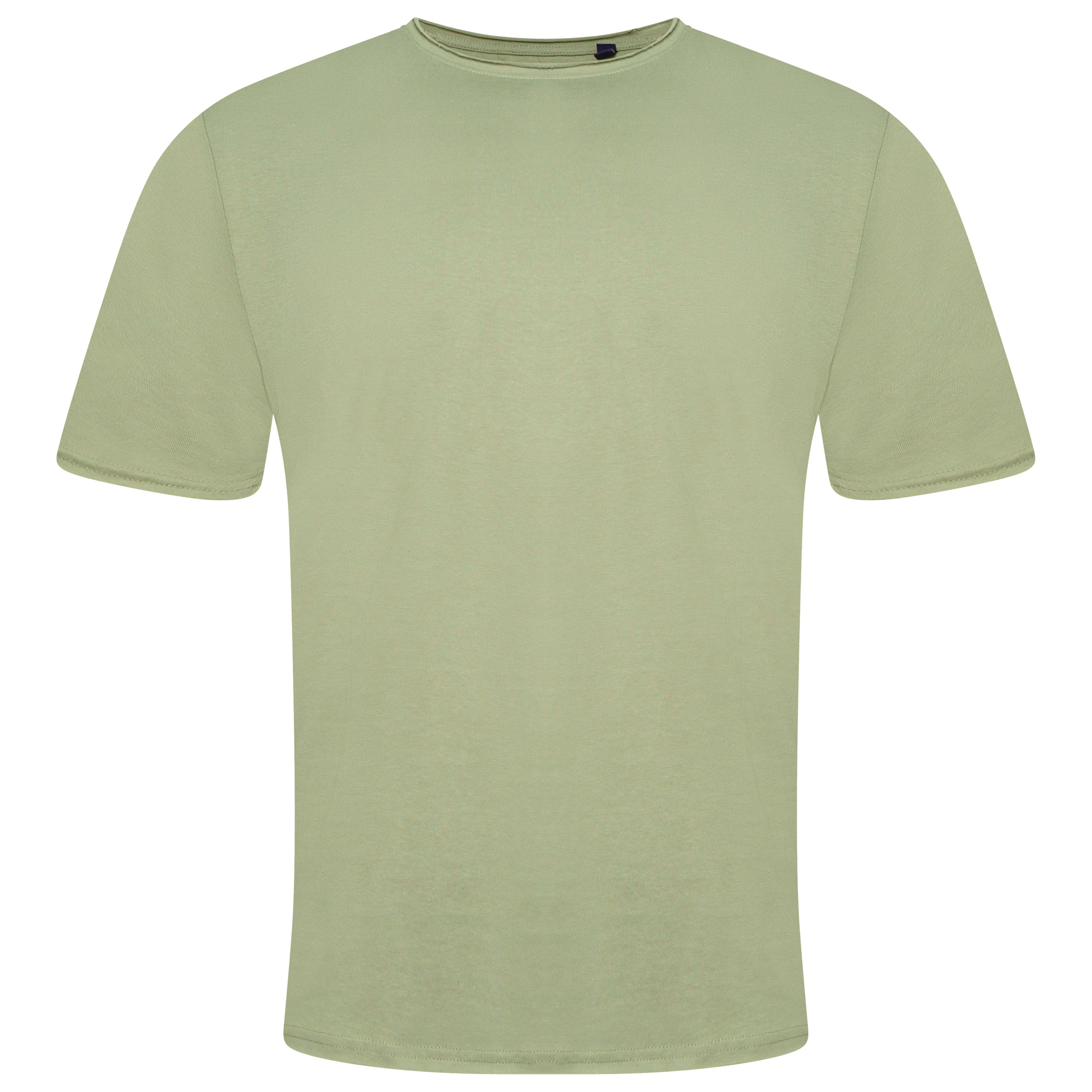 Brave Soul Fresher Raw Edge Cotton T-Shirt