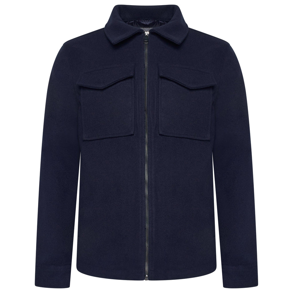Brushed Winter Jacket with Pockets