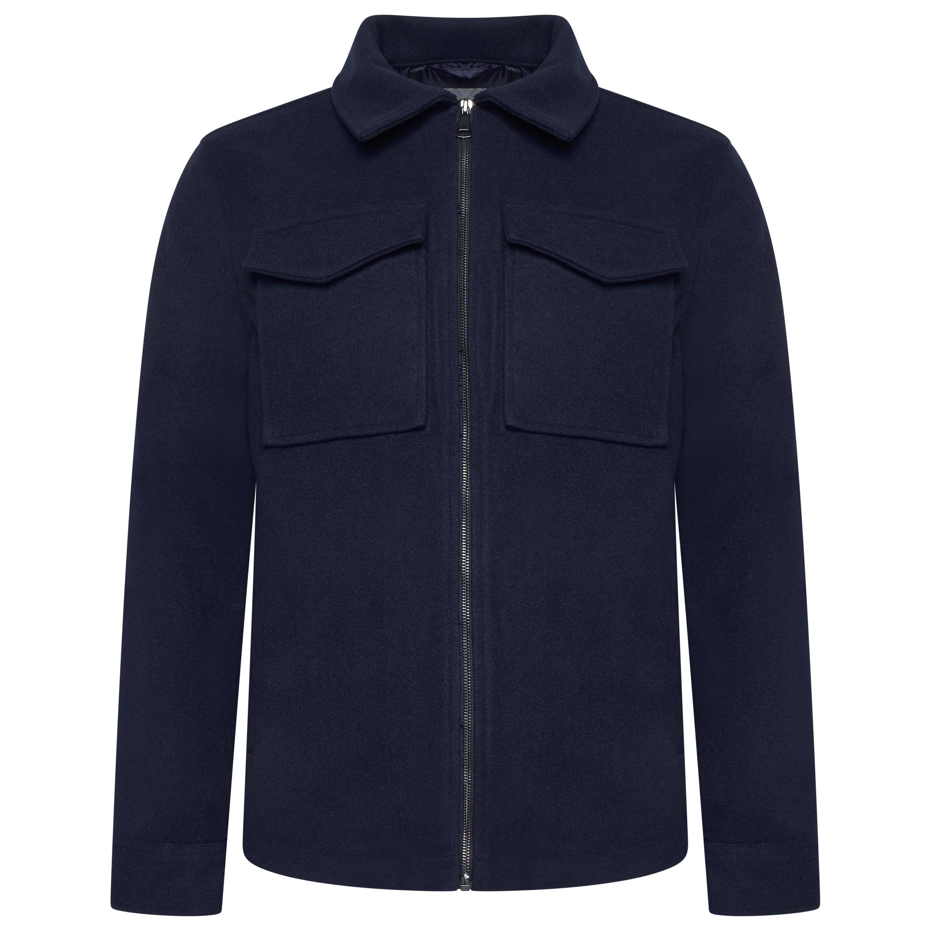 Brushed Winter Jacket with Pockets