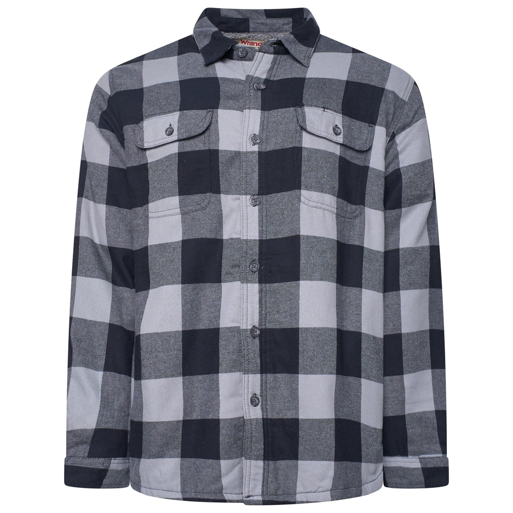 Wrangler Sherpa Lined Plaid Overshirt