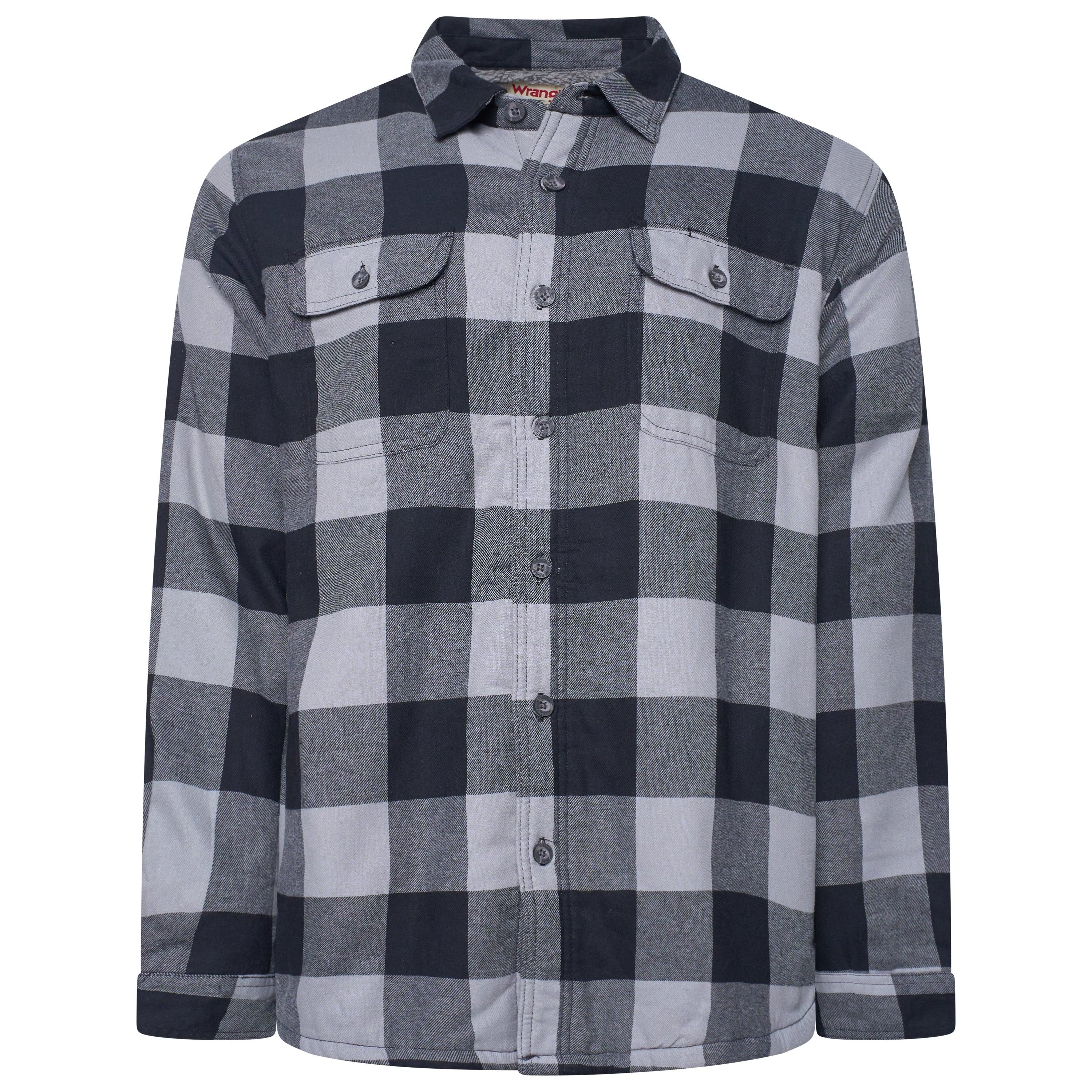 Wrangler Sherpa Lined Plaid Overshirt