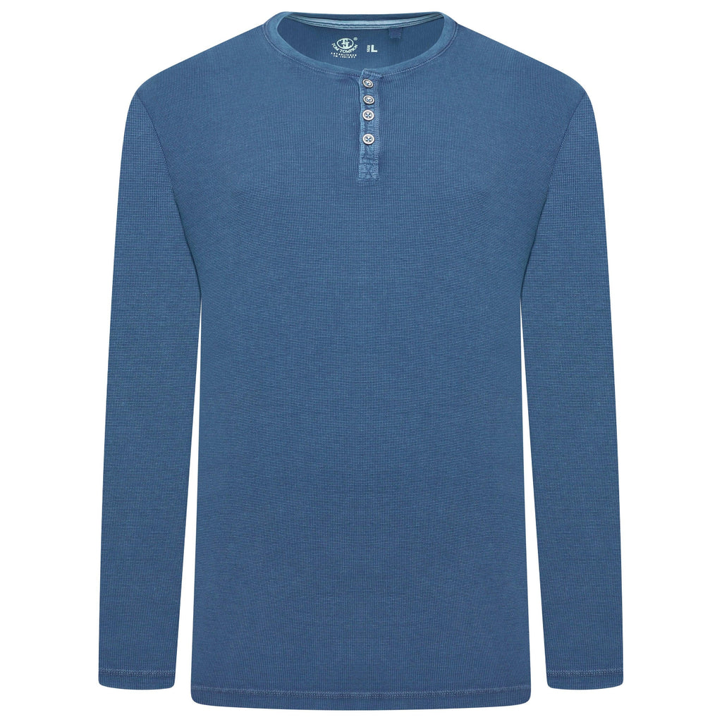 Tom Tompson Thermal Waffle Knit Henley T-Shirt