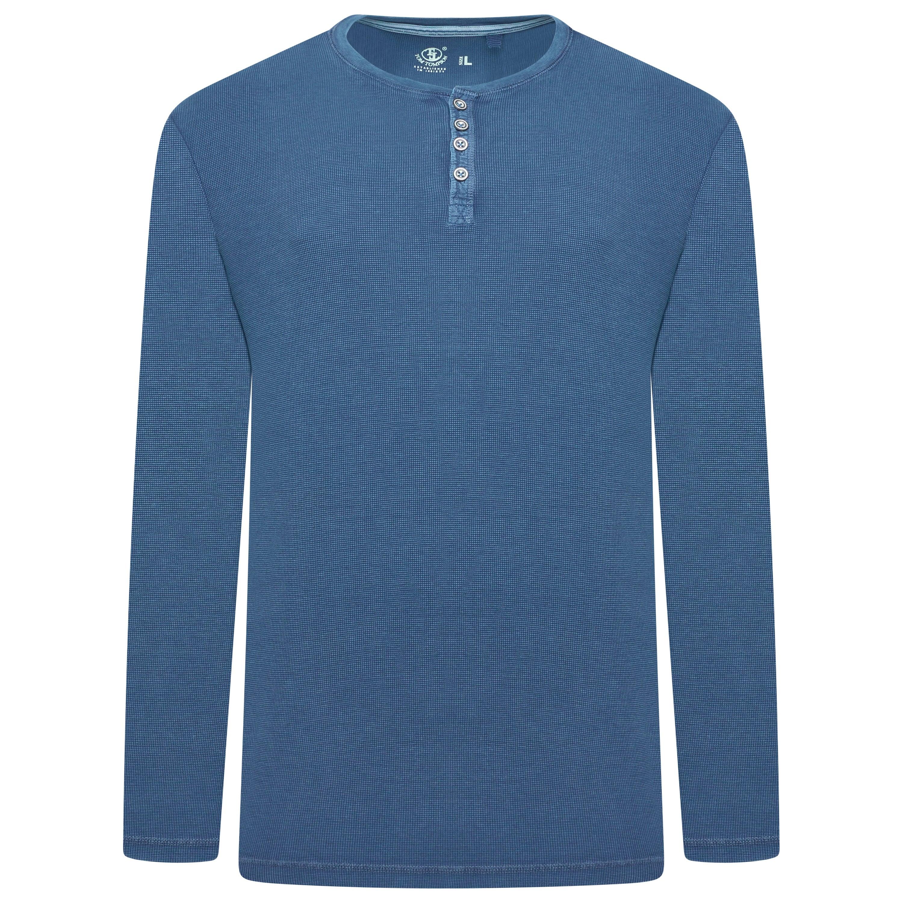 Tom Tompson Thermal Waffle Knit Henley T-Shirt
