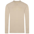 Henley Waffle Knit Long Sleeve Top