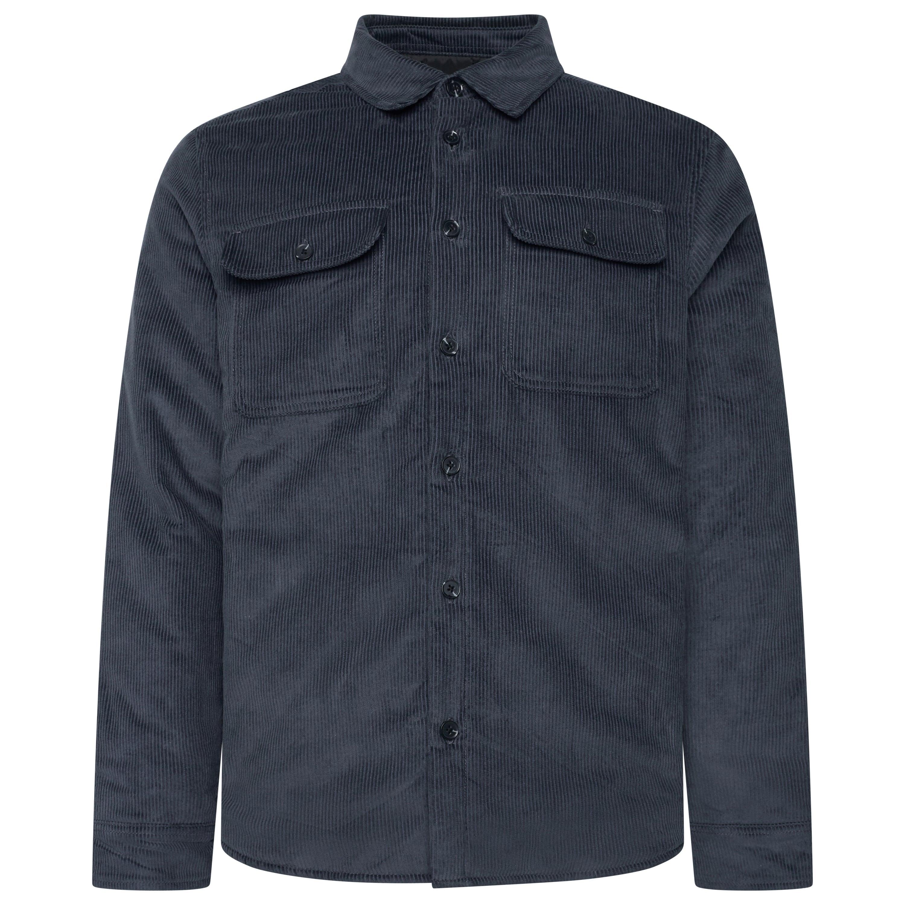 Corduroy Padded Jacket With Pockets