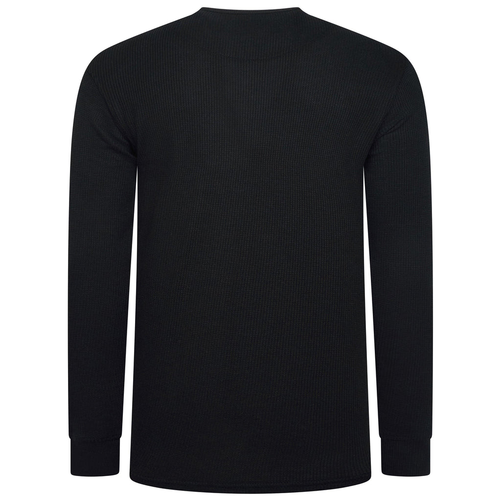 One Brand Crew Neck Waffle Knit T-Shirt