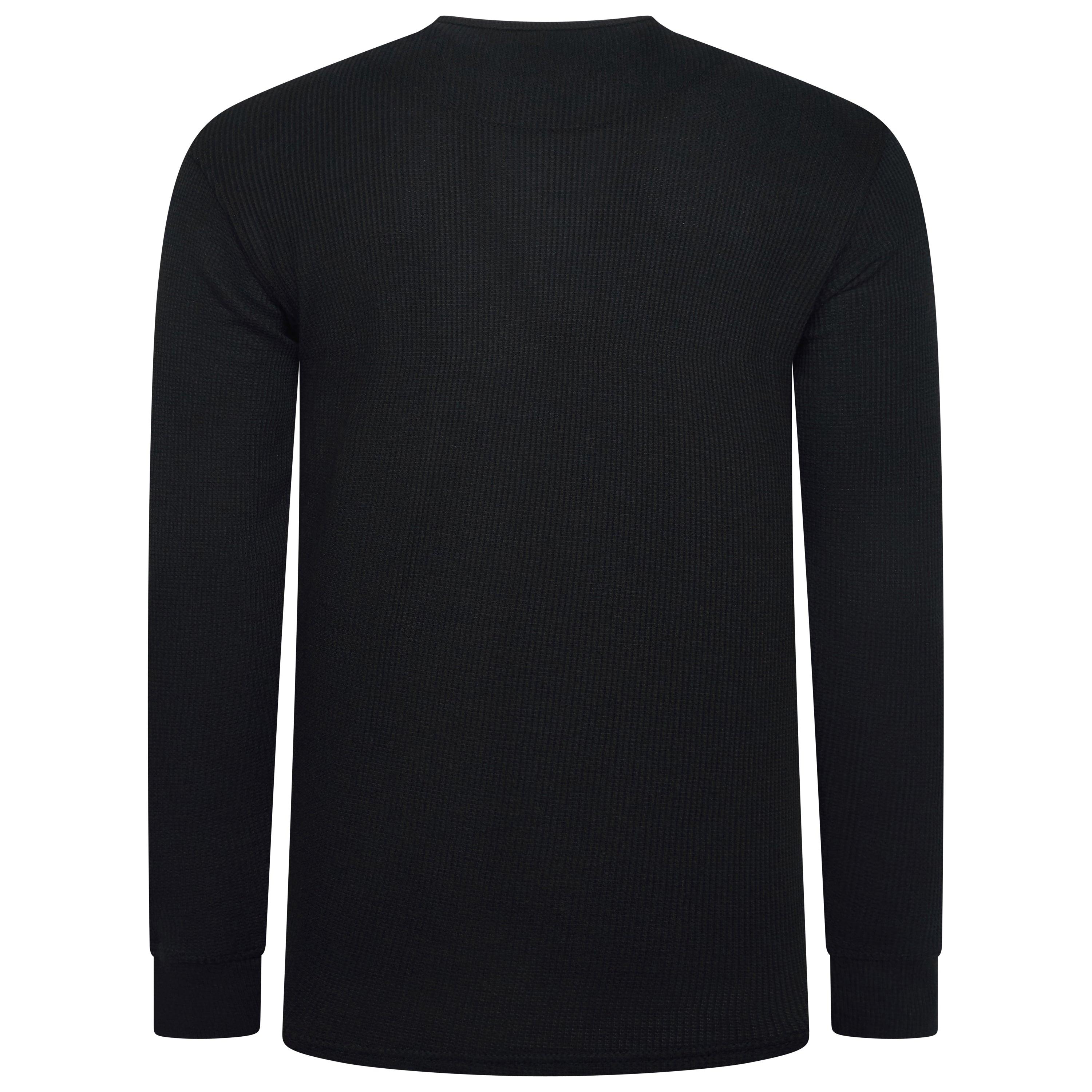 One Brand Crew Neck Waffle Knit T-Shirt