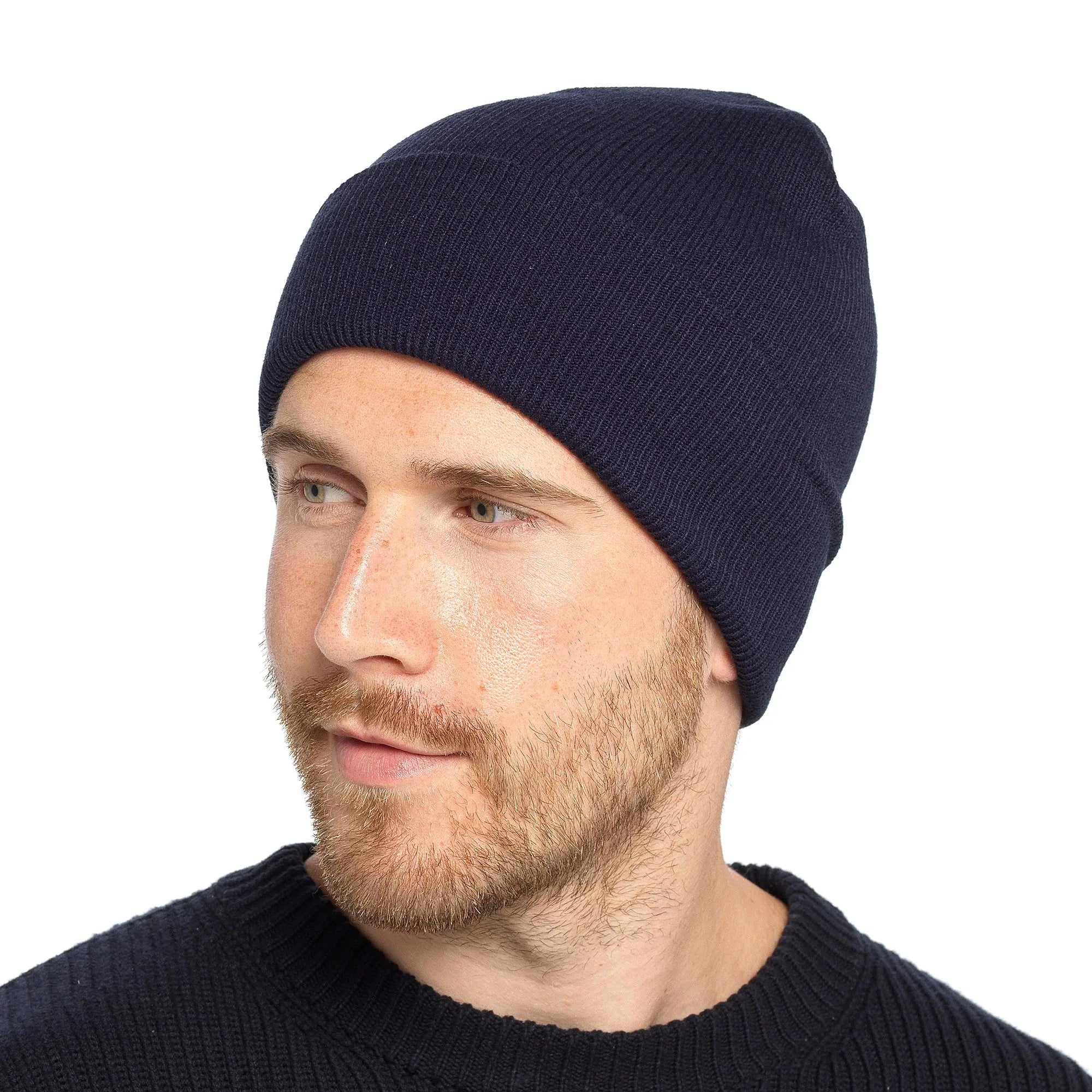 Tom Franks Knitted Hat With Turn Up - Bobobiy