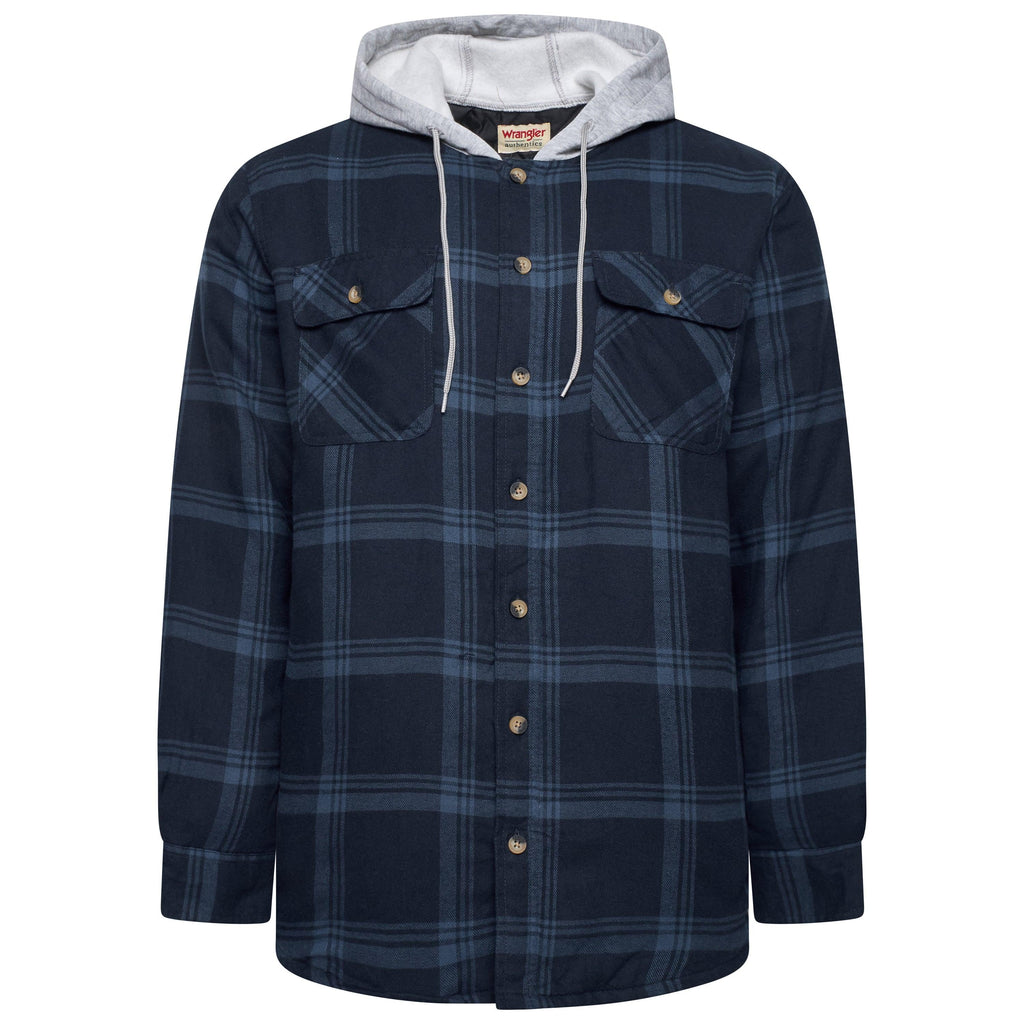 Wrangler Padded Hooded Shirt Jacket
