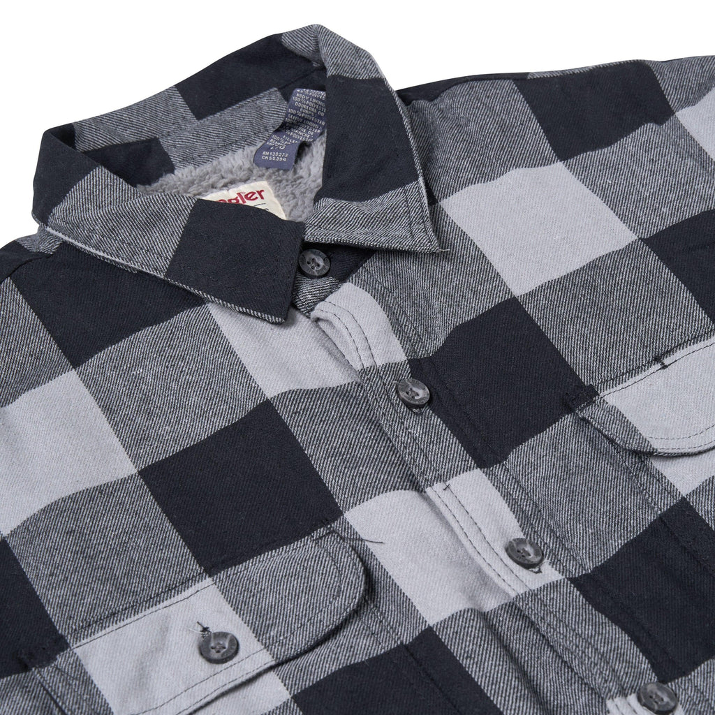 Wrangler Sherpa Lined Plaid Overshirt