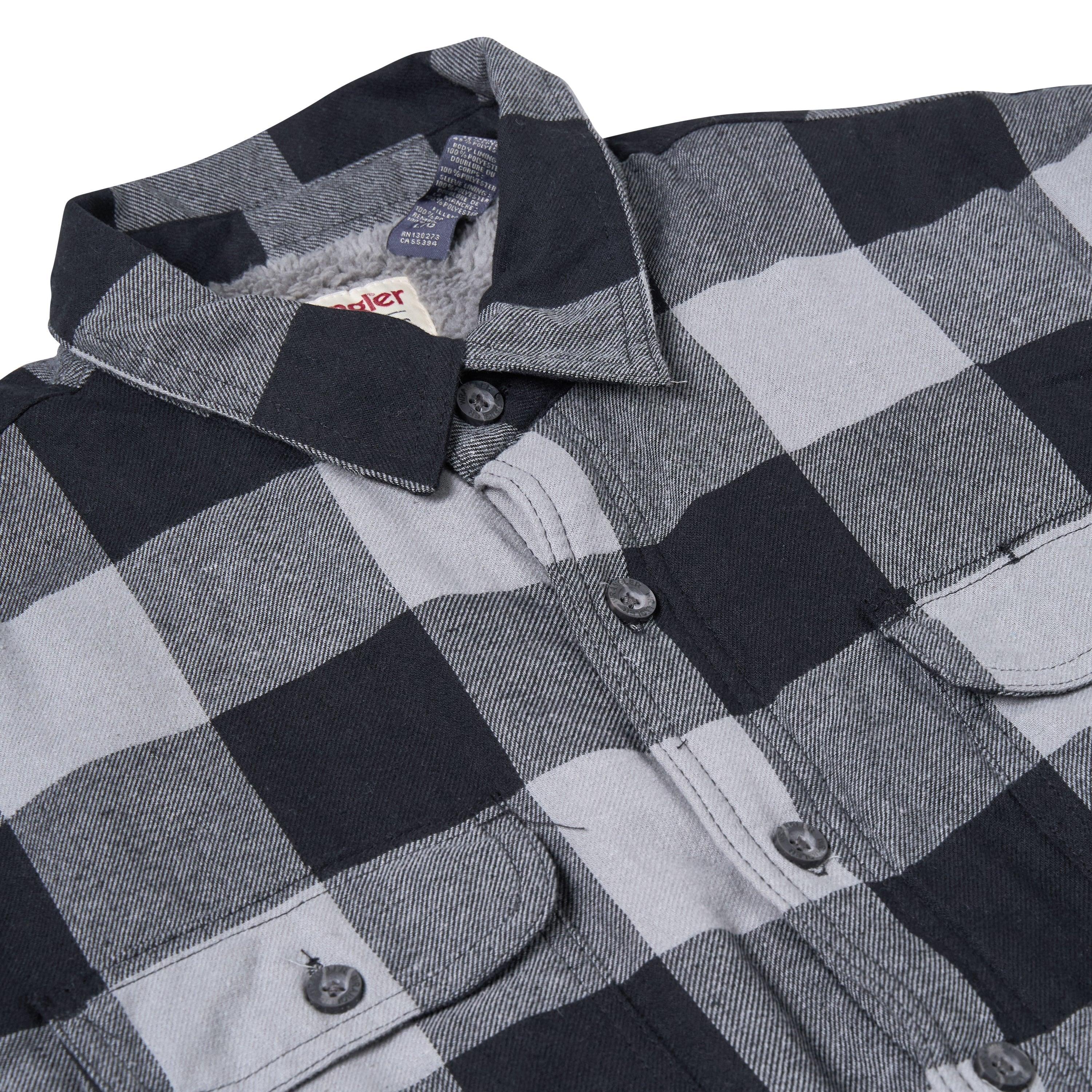 Wrangler Sherpa Lined Plaid Overshirt