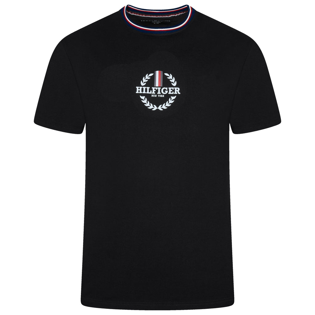 Tommy Hilfiger Global Stripe Print Graphic T-Shirt