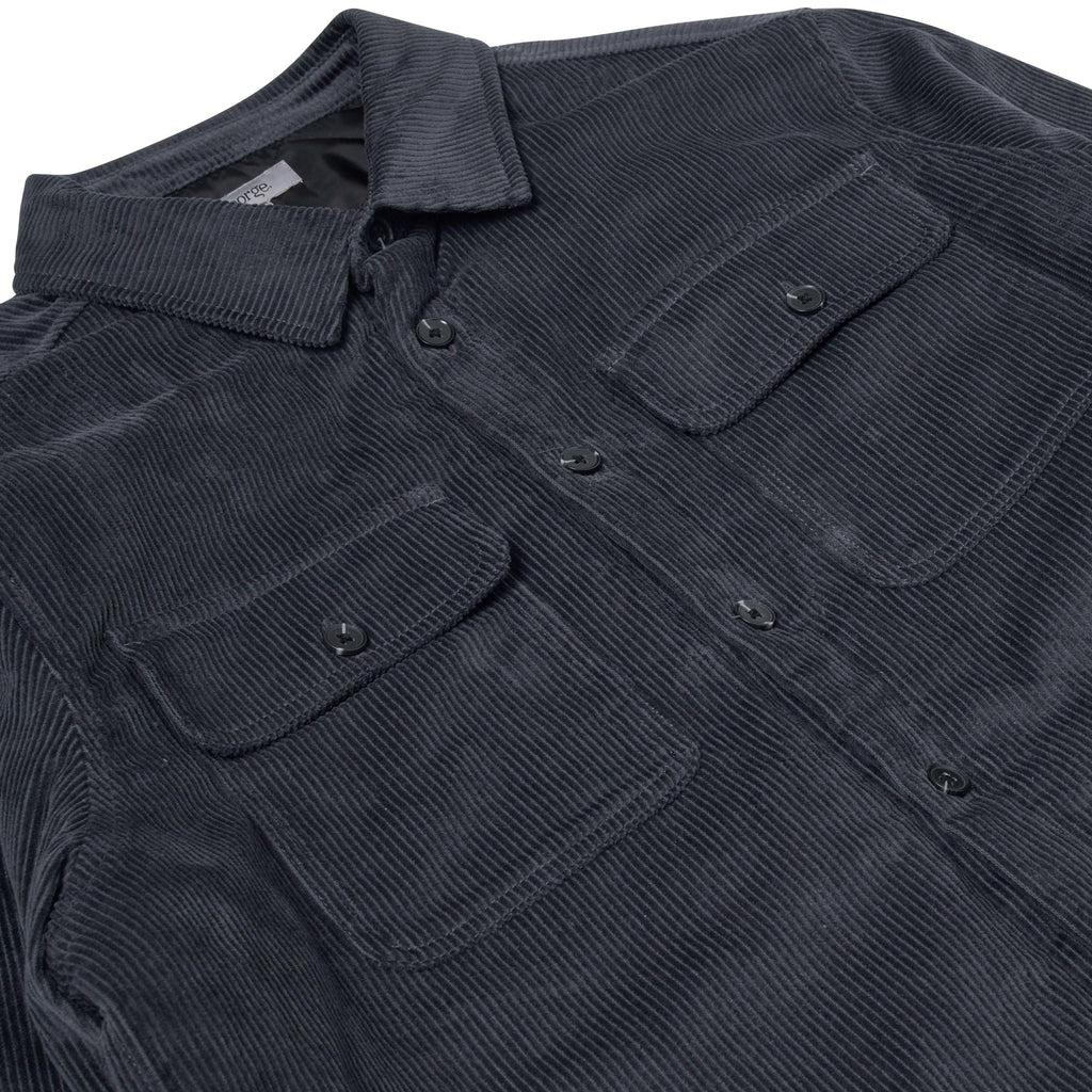 Corduroy Padded Jacket With Pockets