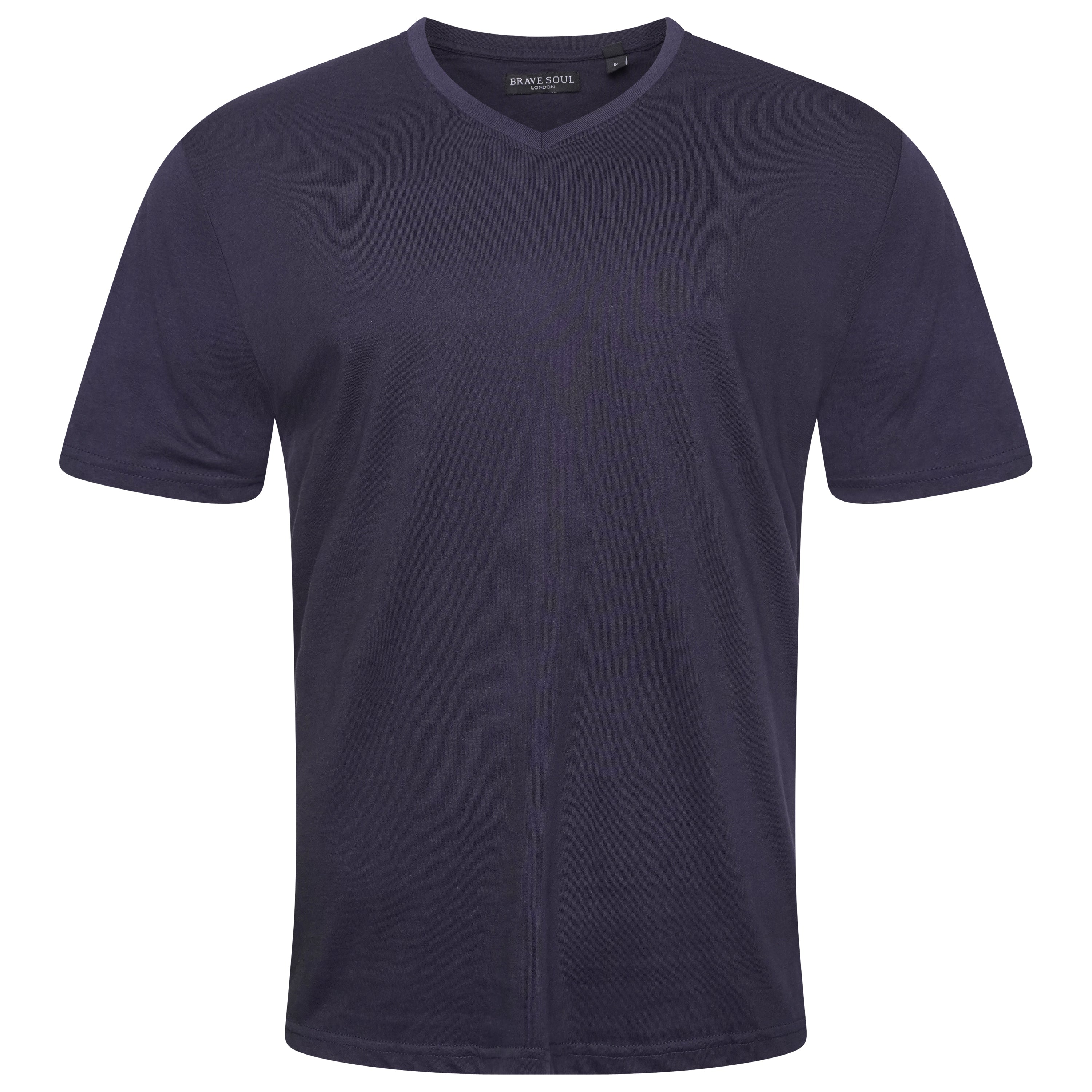 Brave Soul Saint Cotton V Neck T-Shirt