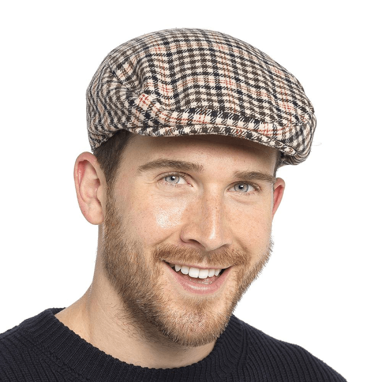 Tom Franks Wool Blend Flat Cap