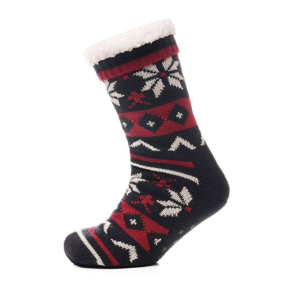 Tom Franks 1 Pair Chunky Knit Sherpa Slipper Socks