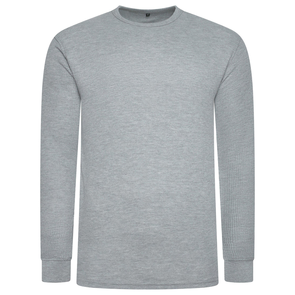 One Brand Crew Neck Waffle Knit T-Shirt