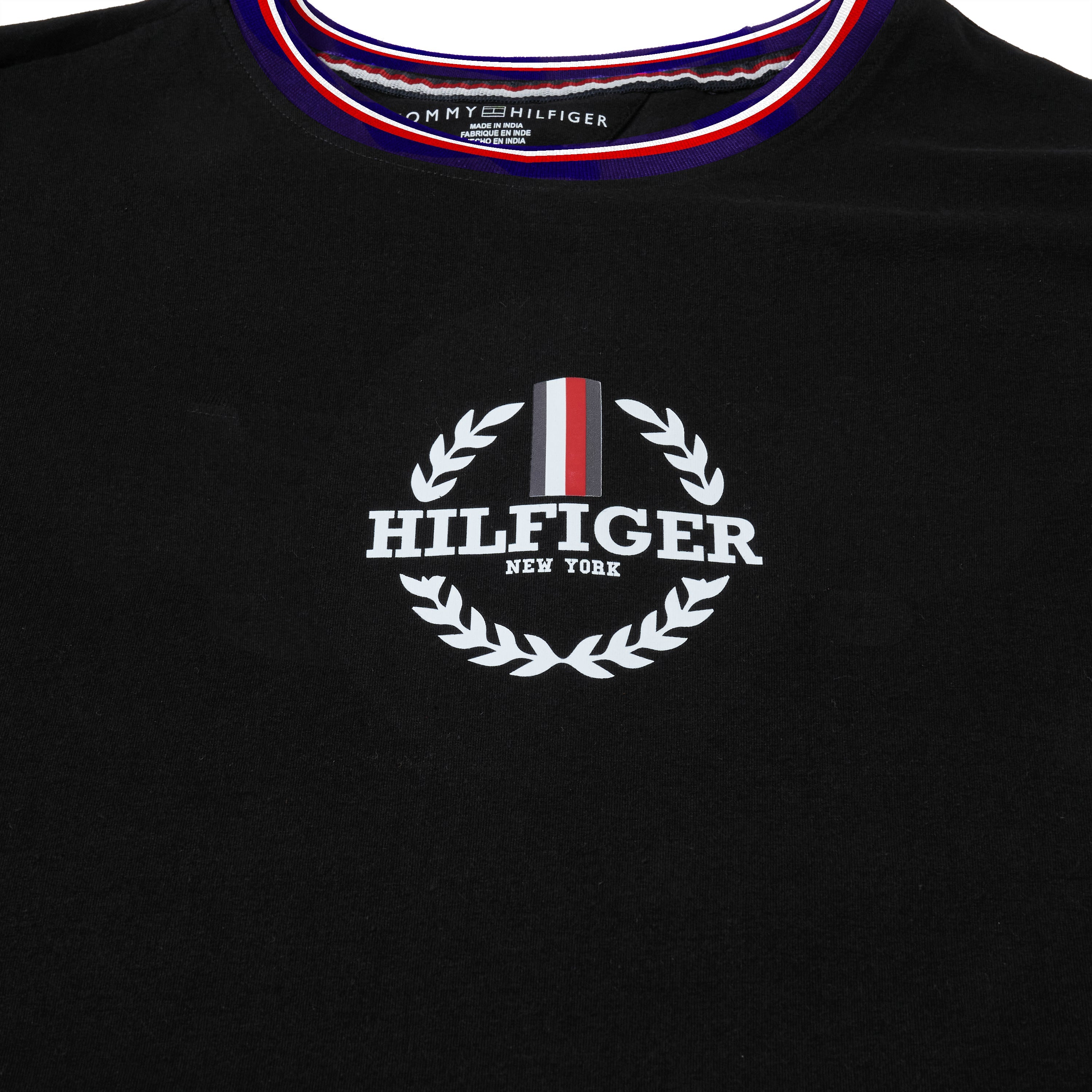 Tommy Hilfiger Global Stripe Print Graphic T-Shirt