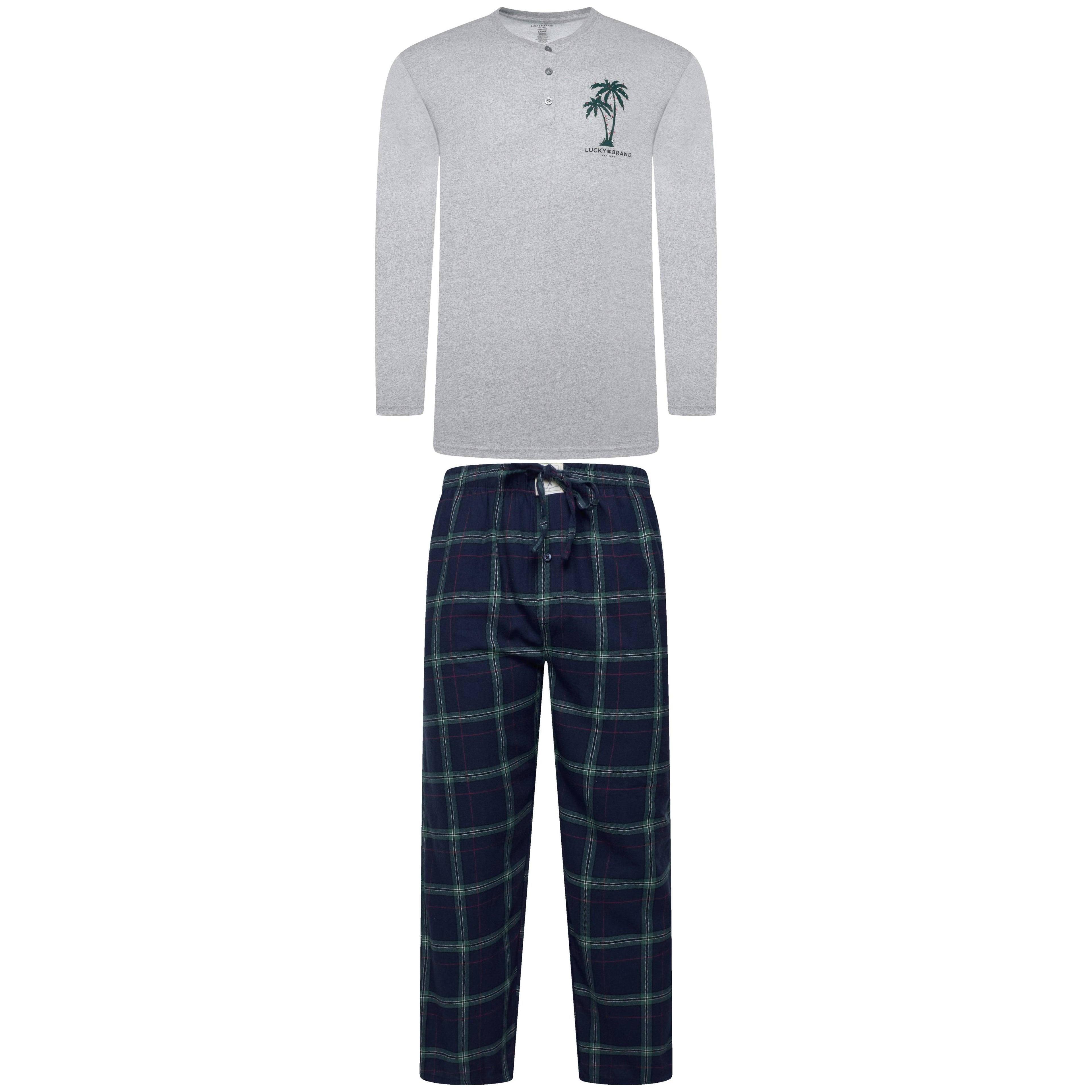 Lucky Brand Henley & Flannel Pant Pyjama Set