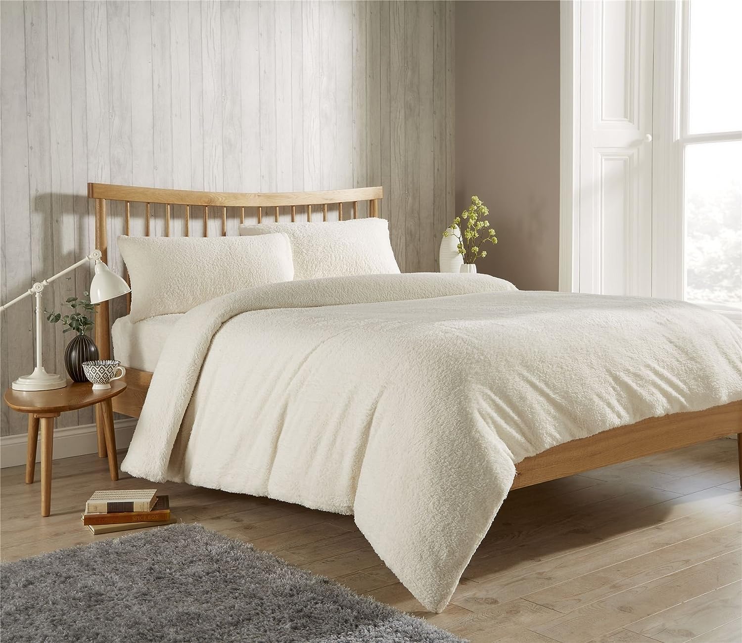 Teddy Fleece Duvet Cover Set for Winter Nights Plush Super Soft Ultimate Comfort in Single Double King Super King Fluffy Bedding