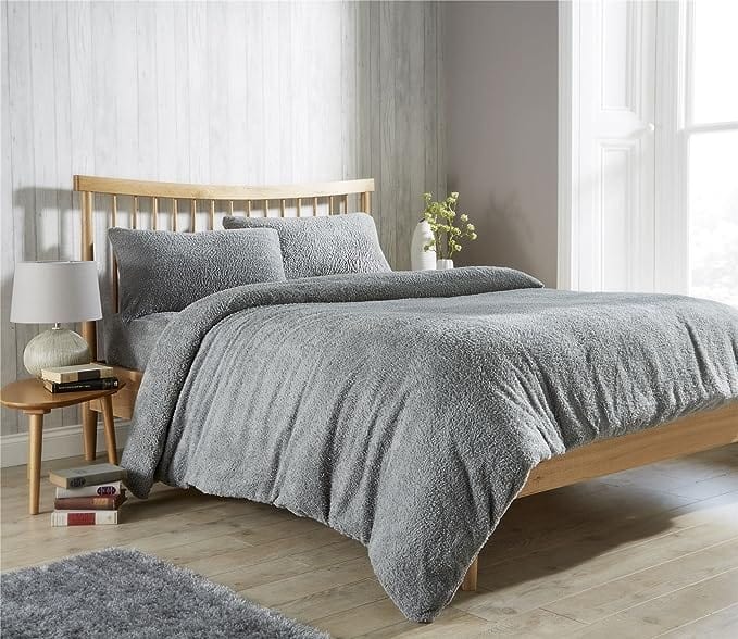 Teddy Fleece Duvet Cover Set for Winter Nights Plush Super Soft Ultimate Comfort in Single Double King Super King Fluffy Bedding