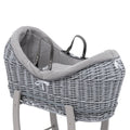 Pod Grey Waffle Moses Basket Bedding Set - Bobobiy